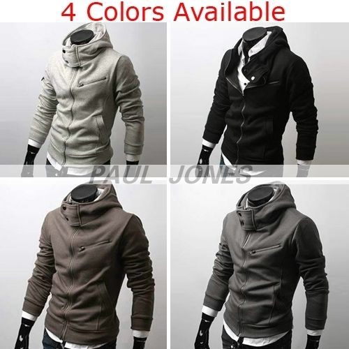 Men’s Stylish Slim Fit Hoodies Jacket Coats 4color  