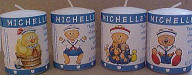 20 LITTLE SAILOR BABY SHOWER VOTIVE CANDLE WRAPPERS  