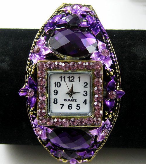 1pcs Protective color Swarovski Crystal bracelet watch F14  