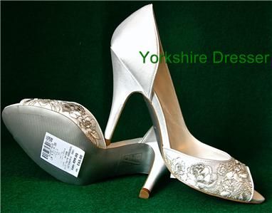 New MONSOON Ivory Satin LUCINDER Bridal Wedding Shoes  