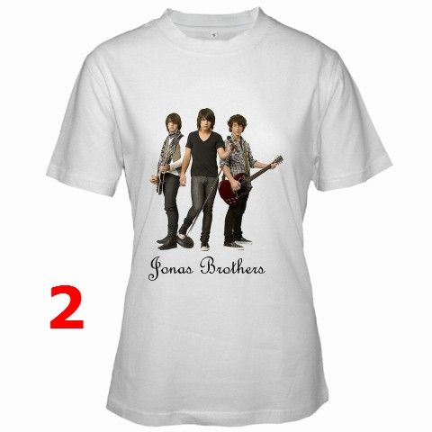 Jonas Brothers Collection White T Shirt S 2XL  